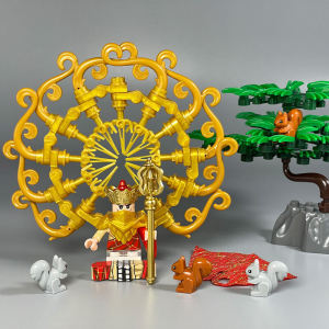 Đồ Chơi Khối Xây Dựng MOC Golden Buddha Creative Toy Phụ Kiện Nhân Vật Lắp Ráp Hạt Nhỏ Phật Giáo Tăng Sĩ Quan Thế Âm Bồ Tát