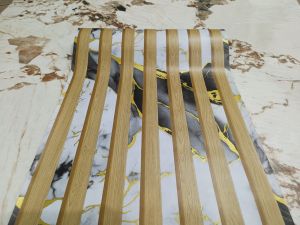 Wallpaper Sticker Dinding Marmer Hijau Bercak Putih Gold Mewah Elegant