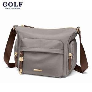 กระเป๋ากอล์ฟสะพายไหล่ผู้หญิงผ้าอ๊อกซ์ฟอร์ดสะพายไหล่กระเป๋าเงินลำลองขนาดเล็กผู้หญิงกระเป๋าสะพายข้างผู้หญิงกระเป๋าโทรศัพท์เคลื่อนที่มีซิปปิดแอปริคอทสีดำสีกากีสีน้ำตาล