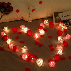 YESPERY 1.5m 10LED Rose Light String Romantic Wedding Valentines Day Party Decoration Couple Gifts DIY Supplies