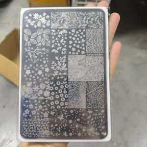 1Pcs 3D Autumn Maple Leaf Nail Stamping Plates Fall Flower Ginkgo Leaf Marble Nail Printing Template Halloween Manicure Stencil