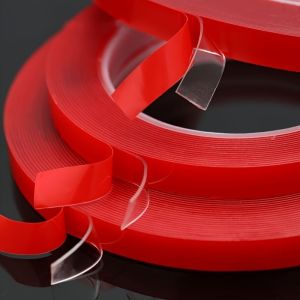 3meter Red Film Acrylic Double Sided Tape 8-30cm Heavy Duty Transparent Adhesive Tape for Wall Mounting Car Decor DIY Crafts