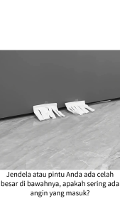 【Kapal dalam waktu 24 jam】Jahitan pintu Strip penyegelan bawah pintu Kamar tidur Pintu kayu Isolasi suara Celah ultra-tenang Isi baffle strip karet