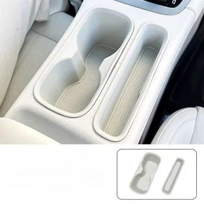For Geely EX2 / Proton EMA S 5 2026 Silicone Cup Holder Storage Box Center Console Organizer Insert Tray Anti-Slip Cup Holder