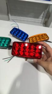 ไฟหลังคา รถบรรทุก ไฟนิ่ง+กระพริบ แต่งสิบล้อ 12V-24V LED /1ดวง/ รหัส: K126