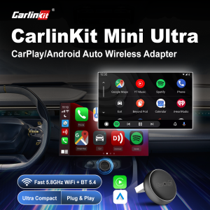 NEW CarlinKit Mini Ultra 3 Android auto CarPlay Wireless Adapter for Car infotainment Upgrade BT 5.4GHz Wifi 5.8GHz OTA Upgrade