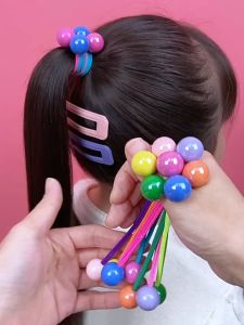 Dây Buộc Tóc Co Giãn Nhiều Màu Sắc Cho Bé Gái