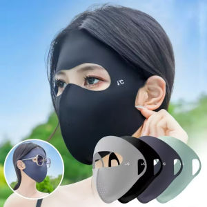 2 chiếc mặt nạ chống nắng bao kín mặt mùa hè lụa băng mặt nạ mỏng thoáng khí chống tia cực tím mặt nạ không dấu vết bảo vệ khỏi tia UV facekini