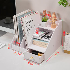 Space-saving Multi-level File Organizer Shelf