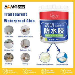 AumoPro 300กรัมใสกันน้ำเคลือบหลุมร่องฟันกาวด้วยแปรง10ปีกันน้ำป้องกันการรั่วไหลเคลือบสำหรับหลังคาห้องน้ำที่มองไม่เห็นกาว Mighty ซ่อมกาว