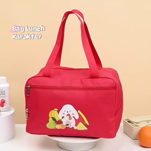 Eatkit Lunch Bag Thermal Waterproof Tas Bekal Kain Oxford Karakter Lucu High Quality Aluminium Foil