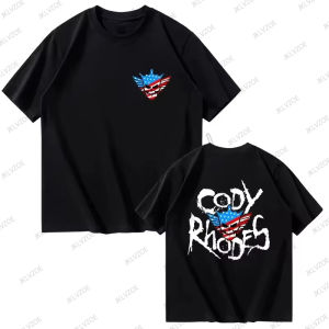 New Arriavl Summer WWE Cody Rhodes Printed Cotton Mens Tshirts Short Sleeve O-neck Tees Sports Casual Oversized Kids/Adult Tops