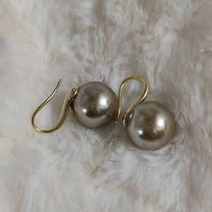925 Sterling Silver White Pearl Earrings Long Dangle Elegant Womens Fashion Jewelry Ear Decorations Fresh out New Style