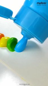 Màu vẽ mặt vân tay màu nước an toàn cho bé kèm sổ vẽ và dụng cụ Finger Paint Mideer