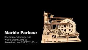 Rowood 3D Puzzles For s Wooden Marblr Run Model Kit DIY Building Kits For s To Build Craft For Teens Gift For s & Teen Boys Girls Age 14 Waterwheel Coaster