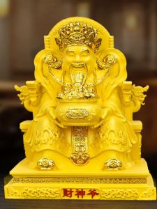 God of Wealth Decoration For Home Statue of God of Wealth Worship Statue Living Room and Shop New Home Decoration Amass Fortunes Office