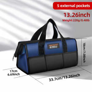 AIRAJ Multifunctional Tool Bag Electric tool storage bag for electricians Waterproof Wear-Resistant Large Capacity Hand Bag