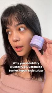 GLAD2GLOW Blueberry Moisturizer Cream 5x Ceramide Skin Barrier Repair