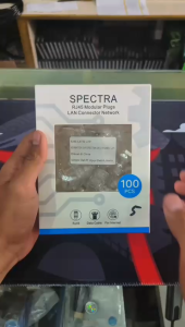 Konektor RJ45 Connector Cat 5e Anti Gagal Spectra isi 100pcs