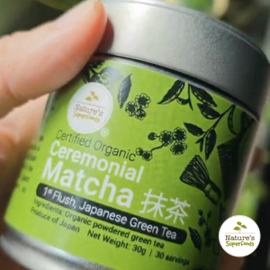 Natures Superfoods Organic Ceremonial Matcha Powder 30g l First Flush l Top Grade l For Tea l 30 Servings