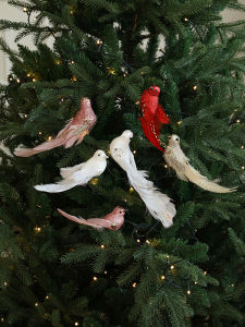 Đồ Trang Trí Giáng Sinh Feathers Bird Đồ Trang Trí Cây Thông Giáng Sinh Phụ Kiện Trang Trí Treo Đồ Trang Trí Lễ Hội