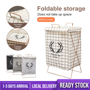 [Ready Stock] Large Capacity Laundry Basket Foldable Clothes Storage Bin For Toy Waterproof Dirty Clothes Storage Basket Bakul Dobi