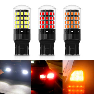 PENCL หลอดไฟ LED T20 7440 W21W 2ชิ้นไฟสัญญาณถอยหลังไฟเบรคสีเหลืองสีขาว12V 24V หลอดไฟเบรค หลอดไฟเบรค 12V - Lazada