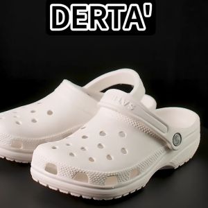 DERTA Sandal Clog Pria Kodok Baim Sendal Terbaru Dewasa Casual CRO S Cowok Slop Hitam Beige Puith Clam