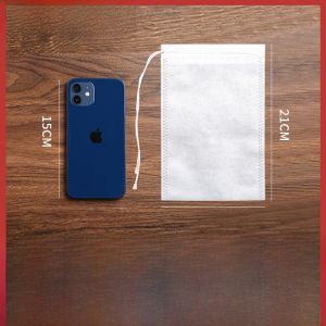 ถุงผ้าไม่ติดไฟเบอร์กลุ่ม 100 ใบ ถุงแยกส่วนผสมยา ถุงกรองน้ำซุป ถุงชา ขนาดเล็ก ใช้แล้วทิ้ง