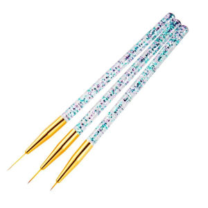 LULAA | Bộ 3 Bút Vẽ Móng Nghệ Thuật LINMANDA Bộ Bút Thiết Kế Móng Tay Acrylic Có Đầu Mịn Dành Cho Các Thiết Kế Chi Tiết Về Làm Móng Tại Nhà