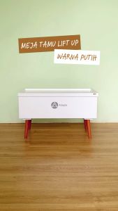 Meja Tamu Pintu Lift UP uk.80x40x45 cm. Warna Putih Minimalis Modern – Meja Tamu Coffe Table Aestetic Meja Tamu Persegi Panjang Meja Tamu Dari Playwood Meja Tamu Brand Adapta - Lazada