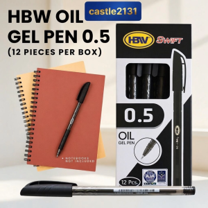0.5 Oil Gel Pen Smooth Ballpoint Writing 12pcs/Box for Office professionals - Color Option