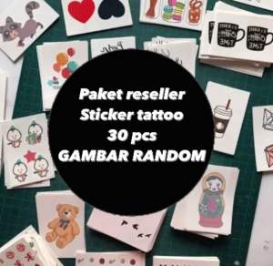 Paket Reseller Sticker tatto temporary 30pcs