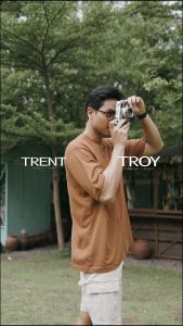 CUTOFF Troy Regular Fit T-Shirt Kaos Lengan Pendek Polos Pria