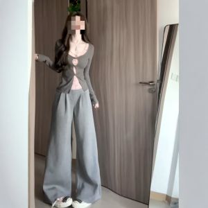 CHANGTONG | Unique Design Slimming Long Sleeve Lace T-Shirt