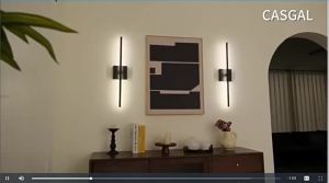 ❤SG Stock❤Magnetic linear wall lamp USB charging wire-free wall lamp long battery life three-tone lighting wall lamp