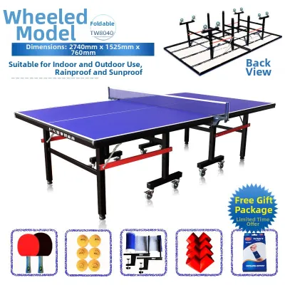 MEIKALONG | Portable Indoor Outdoor Waterproof Sun-Resistant Ping Pong Table
