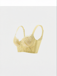 Mybody | Adjustable French Lace Medium Cup Gathering Bra