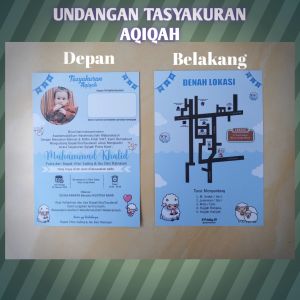 50 pcs undangan aqiqah