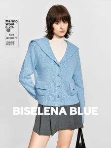 BEIQIANI | Turn-down Collar Lazy Cotton Knit Cardigan Sweater