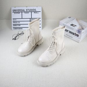 37 Autumn and Winter New Arrival Withdraw from Cupboard Chunky Heel Square Toe Single Lining Back Zipper Fashion All-Match Female Casual Stretch Thin Boots