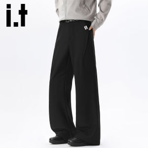 izzue | Summer Thin Loose Flared Casual Trousers Grey