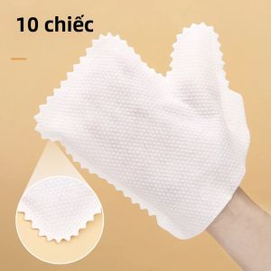 10/30/50 Con Găng Tay Lau Bụi Vải Không Dệt Cân Cá Lau Bụi Có Thể Tái Sử Dụng Găng Tay PE Dày Vừa Cho Hộ Gia Đình Vệ Sinh Nhà Bếp