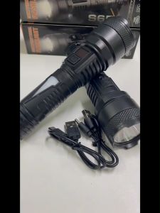 ไฟฉายชาร์จไฟ ไฟฉาย แท้   ไฟฉาย led ไฟฉายแรงสูงไกล ไฟฉายแบบชาร์จ พกพา  ปรับแสงได้2ระดับ