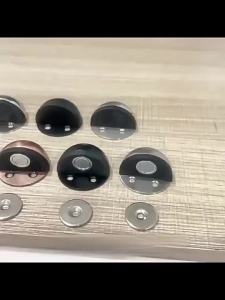 Chốt Cửa Từ Tính Bằng Thép Không Gỉ Gắn Sàn Bằng Cao Su Giấu Kín Không Cần Khoan Không Cần Đóng Đinh Dán Chắc Chắn Dùng Cho Nhà Ở