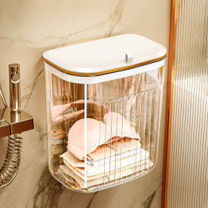 Waterproof Bathroom Laundry Hamper Shower Room Dirty Clothes Storage Basket Bag FONXIJAT Plastic Corner Shelf Rack Organizer