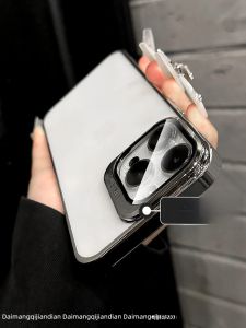 DAIMANG | Transparent Full-Coverage Anti-Drop iPhone 15 Pro Max Case with Lens Support