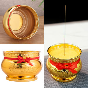 Tempat Dupa Hiolo Kuningan Besi & Hio Emas Ukuran 3.5/5 Inch