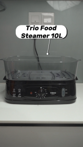 Trio Food Steamer 10L With SUS304 Heating Plate | Electric Steamer | Healthy Cooking