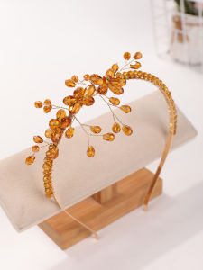 Luxury Minimalist Crystal Flower Hairband - Elegant High-End Formal Dress Accessory Headpiece